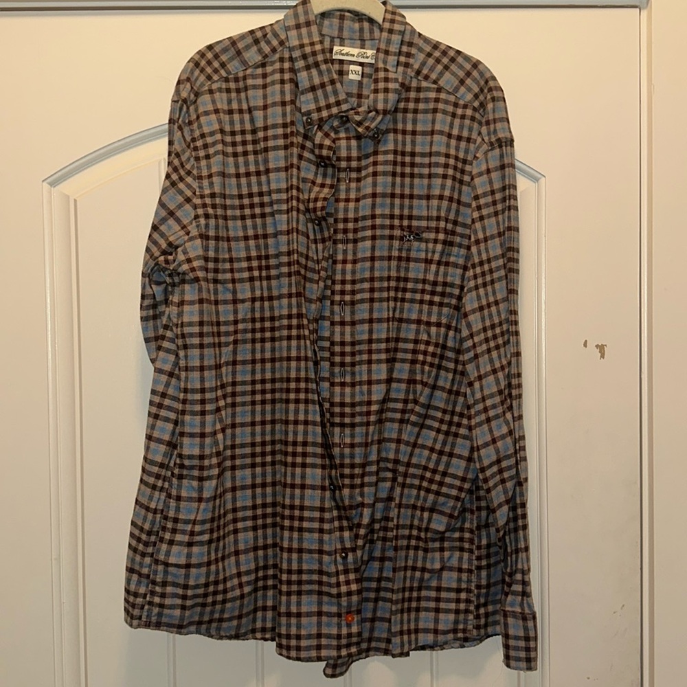 Southern Point Co. men’s plaid button-down - XXL